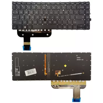 HP EliteBook 845 G7 Podświetlana klawiatura z Trackpointem, US English (QWERTY), Czarna