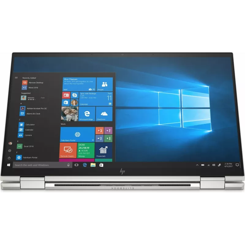 HP EliteBook X360 1040 G7 14 inch FHD Dotykowy Konwertowalny Laptop, Intel Core i5-10210U, 16GB RAM, 512GB SSD, Windows 10 Pro, Srebrny (produkt odnowiony)