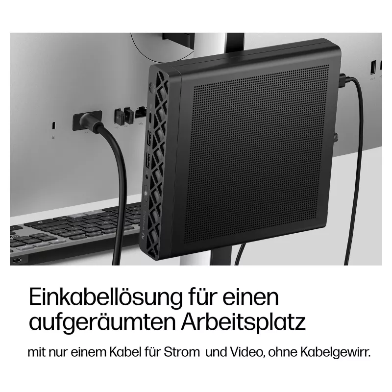 HP EliteDesk 8 Mini G2a Mini PC, AMD Ryzen AI 5 435, 16GB RAM, 512GB SSD, Windows 11 Pro, Czarny