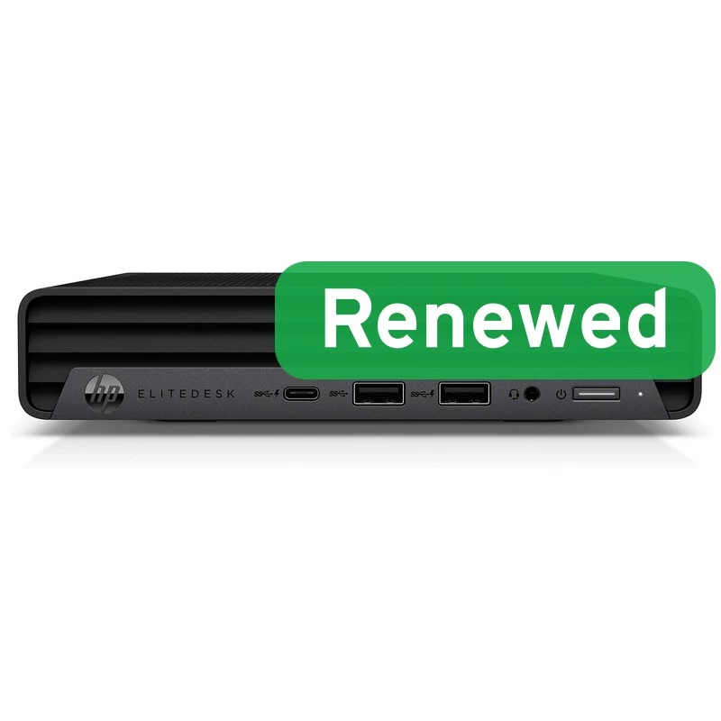 Mini PC HP EliteDesk 805 G6 - AMD Ryzen 5 PRO 2400GE, 16GB RAM, 512GB SSD, Win 11 Pro (odnowiony klasa B)