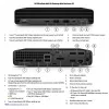 HP EliteDesk 805 G6 Mini PC, AMD Ryzen 5 PRO 4650GE, 16GB DDR4, 256GB SSD, Windows 11 Pro (Renewed Grade A)