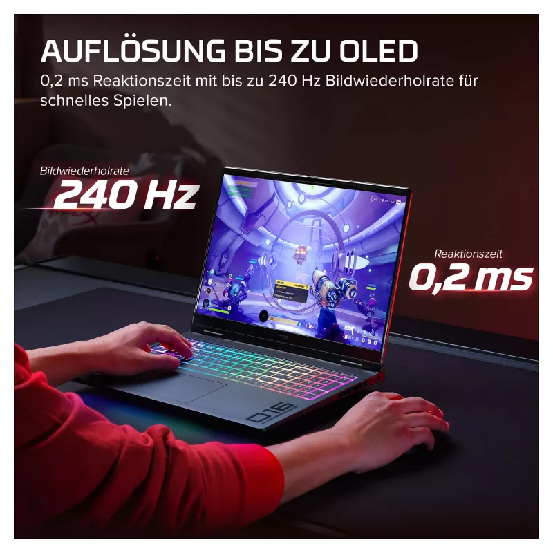 HP HyperX OMEN 16-ah1470ng Laptop gamingowy, AMD Ryzen 7, RTX 5070 Ti, 32GB RAM, 1TB SSD, 16,1 cala QHD 270Hz, Windows 11 Home