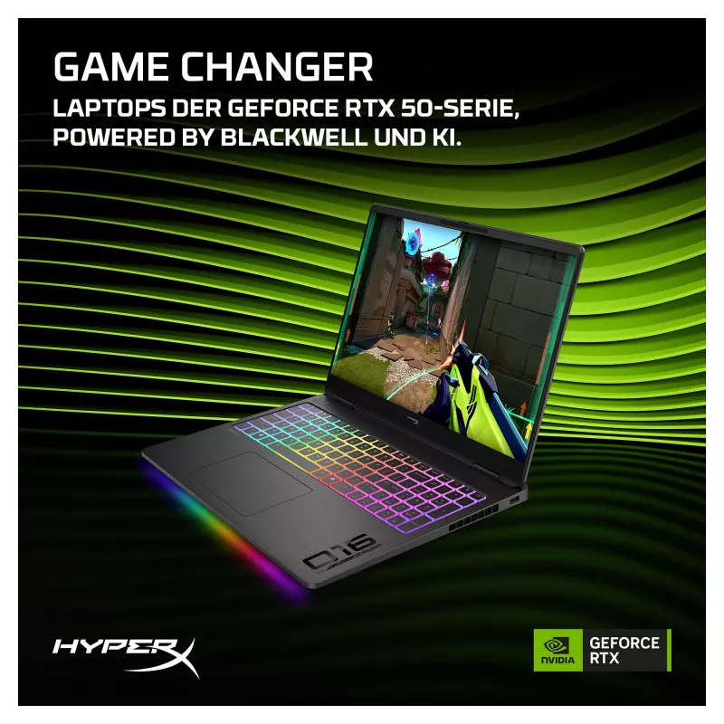 HP HyperX OMEN 16-ah1470ng Laptop gamingowy, AMD Ryzen 7, RTX 5070 Ti, 32GB RAM, 1TB SSD, 16,1 cala QHD 270Hz, Windows 11 Home