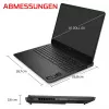 HP HyperX OMEN 16-am2170ng Laptop do gier, 16,1 cala QHD 165Hz, Intel Core i7-14650HX, 16GB RAM, 512GB SSD, GeForce RTX 5070, FreeDOS, klawiatura niemiecka