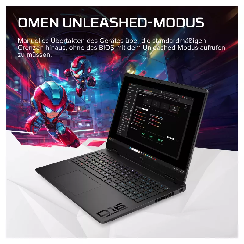 HP HyperX OMEN 16-am2172ng Gaming Laptop, 16,1 cala QHD IPS 165Hz, Intel Core i7-14650HX, 24GB DDR5, 1TB SSD, NVIDIA GeForce RTX 5070, FreeDOS, Klawiatura niemiecka