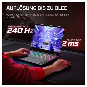 HP OMEN 16-ak1470ng Laptop gamingowy, 16,1 cala QHD 165Hz, AMD Ryzen AI 7, 32GB RAM, 1TB SSD, RTX 5070 Ti, Windows 11 Home