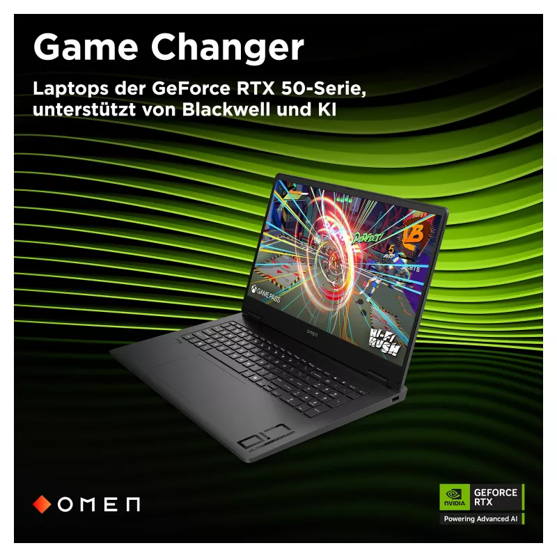 HP OMEN 17-db1077ng laptop gamingowy, 17,3 cala QHD 240Hz, AMD Ryzen AI 7 8845HS, 24GB DDR5, 1TB SSD, RTX 4060, Windows 11 Home