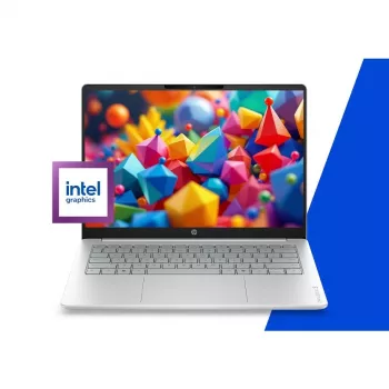 HP OmniBook 3 14-hu0012nwx 14 cali 2K IPS Laptop - Intel Core 3 100U, 8GB DDR5, 256GB SSD, Windows 11 Home, Glacier Silver