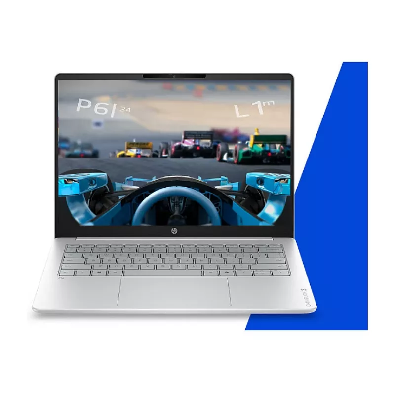 HP OmniBook 3 14-hz0351ngx Snapdragon X X1-26-100 16GB RAM 512GB SSD 14 inch Full HD Laptop Windows 11 Home - Silver