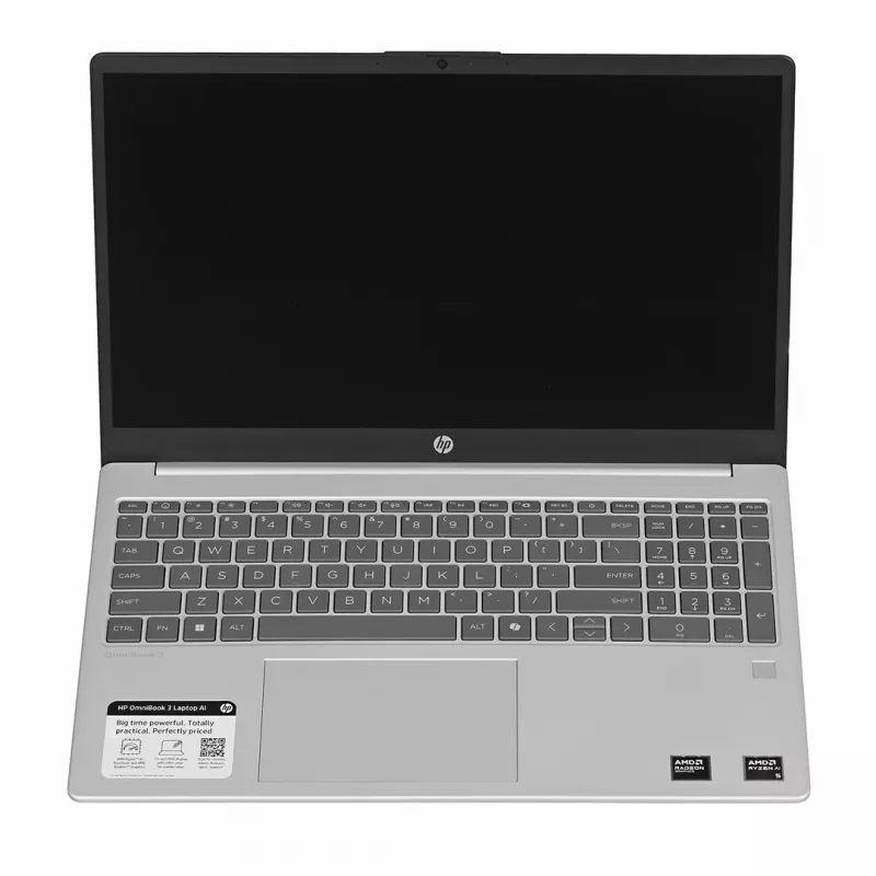 HP OmniBook 3 15-FN0105DDX Ryzen AI 5 330 15.6 inch FHD Touch IPS 16GB 512GB SSD Czytnik linii papilarnych Windows 11 Home Glacier Silver