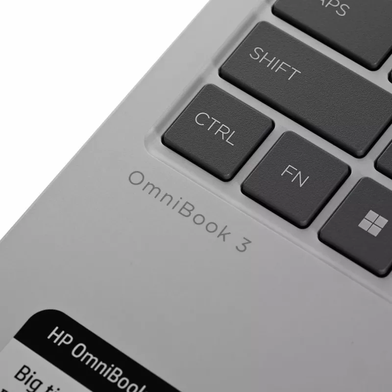 HP OmniBook 3 15-FN0105DDX Ryzen AI 5 330 15.6 inch FHD Touch IPS 16GB 512GB SSD Czytnik linii papilarnych Windows 11 Home Glacier Silver