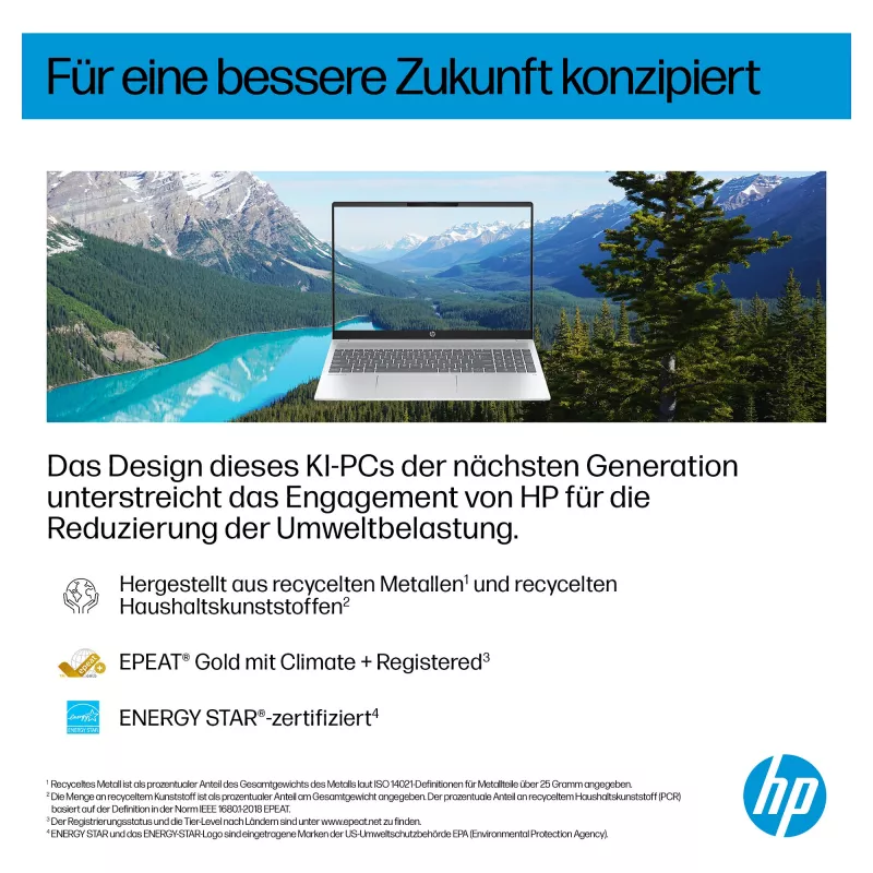 HP OmniBook 5 16-ag1451ngx AMD Ryzen AI 5 330 16GB 512GB SSD W11 Home 16 cali WUXGA Laptop (Natural Silver, niemiecki QWERTZ)