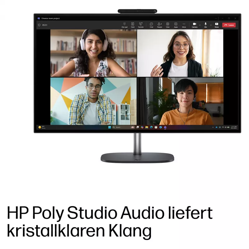 HP OmniStudio X 27-cx0452ng All-in-One PC, 27 cali QHD IPS, Intel Core Ultra 5, 24GB DDR5 RAM, 1TB SSD, Windows 11 Home, Biały