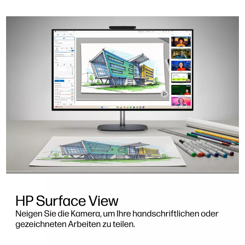 HP OmniStudio X 27-cx0471ng All-in-One PC, 27 cali QHD IPS, Intel Core Ultra 7, 24GB DDR5, 1TB SSD, Windows 11 Home