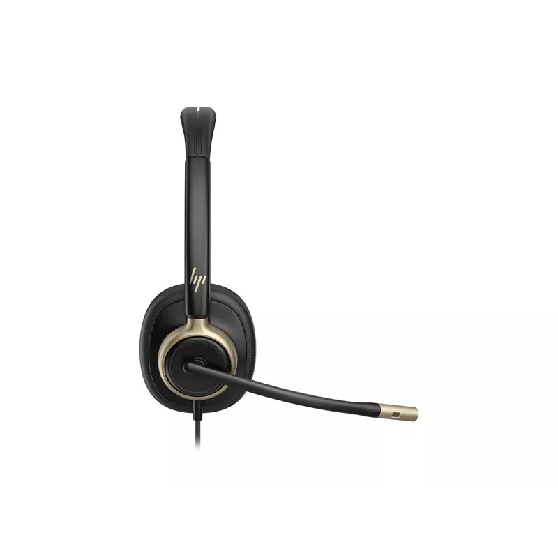 HP Poly Mission 825 Stereo USB Wired Headset z aktywną redukcją szumów, czarny, certyfikowany dla Microsoft Teams, Zoom, Google Meet, Works With Chromebook