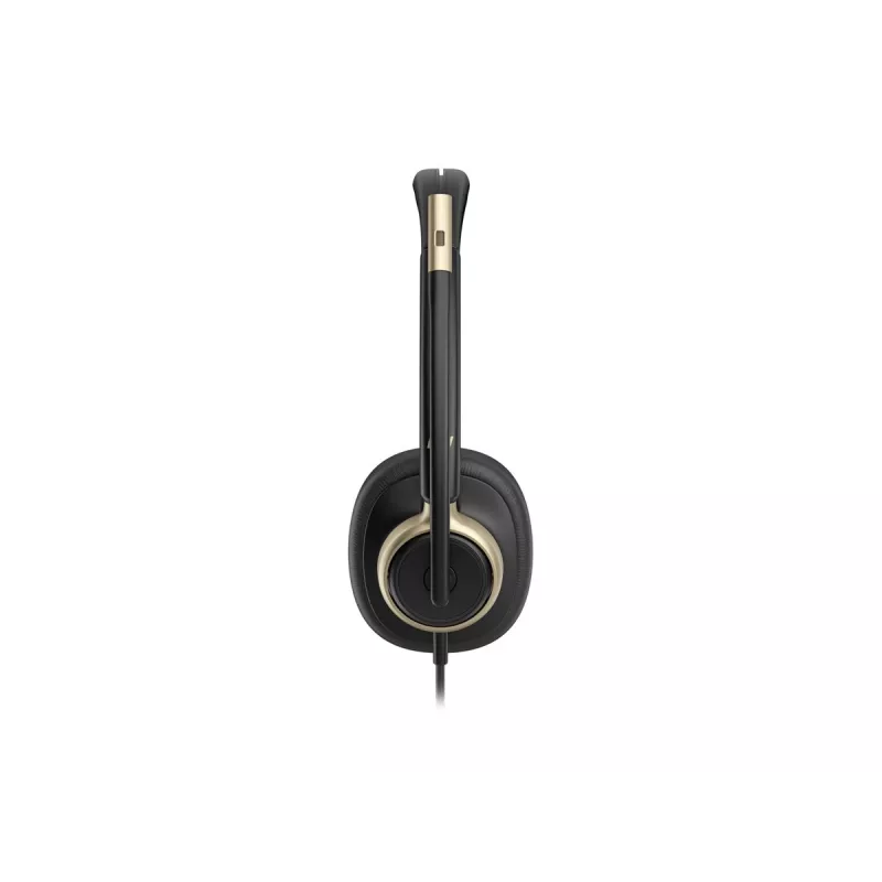 HP Poly Mission 825 Stereo USB Wired Headset z aktywną redukcją szumów, czarny, certyfikowany dla Microsoft Teams, Zoom, Google Meet, Works With Chromebook