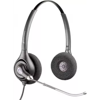 HP POLY Plantronics SupraPlus H261H dwuuszny szerokopasmowy przewodowy zestaw słuchawkowy z mikrofonem redukującym szumy (87129-02)