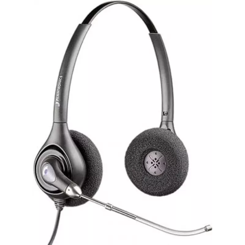 HP POLY Plantronics SupraPlus H261H dwuuszny szerokopasmowy przewodowy zestaw słuchawkowy z mikrofonem redukującym szumy (87129-02)