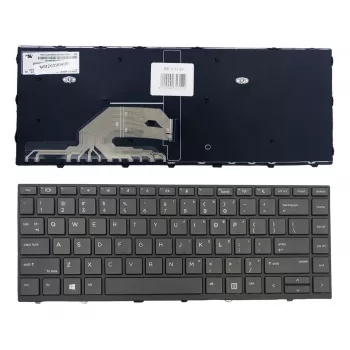 HP ProBook 430 G5 / 440 G5 Zespół klawiatury do laptopa z ramką, US English, podświetlana, czarna