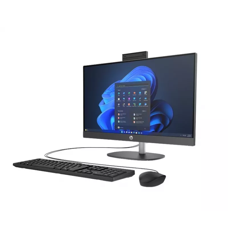 HP ProOne 245 G10 AiO, Ryzen 5 7520U, 8 GB RAM, Windows 11 Pro, SSD (produkt odnowiony)