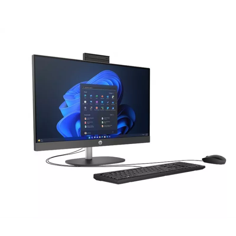 HP ProOne 245 G10 AiO, Ryzen 5 7520U, 8 GB RAM, Windows 11 Pro, SSD (produkt odnowiony)