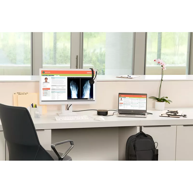 HP USB-C Dock G5 - 8-w-1 stacja dokująca z podwójnym wyświetlaczem 4K, zasilaniem 65W, Gigabit Ethernet i 4 portami USB-A