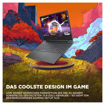 HP Victus 15-fb3451ng Laptop do gier, 15,6 cala FHD 144Hz, AMD Ryzen 5 7535HS, 12GB RAM, 512GB SSD, NVIDIA GeForce RTX 3050, Windows 11 Home, Mica Silver