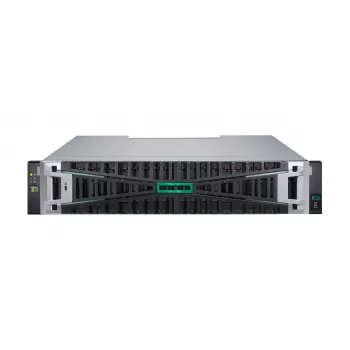 HPE Modular Smart Array 2070 16Gb Fibre Channel SFF Storage - 7. generacja - Hybrydowa macierz flash - 0 TB - 24 wnęki SFF - Montaż w szafie 2U