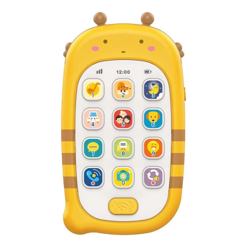 Huanger HE0536 telefon zabawka z funkcją nagrywania (żółty)