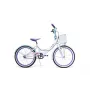Huffy Girly Girl 20 Rower Dziewczęcy 20 inch, Biały z Różowymi Akcentami, Stalowa Rama, Jednobiegowy, Koła 20 Cali