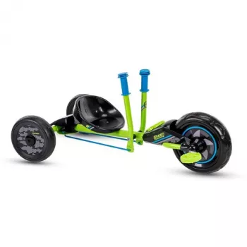 Huffy Green Machine Mini Drift Trike dla Dzieci (3-5 lat), Napęd Pedałowy, Zielony/Czarny, Przednie Koło 10-calowe