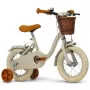 Huffy Vintage 12-calowy rower dziecięcy, szary z koszykiem i kółkami bocznymi