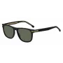 Okulary przeciwsłoneczne HUGO BOSS BLACK BOSS1626S807 dla mężczyzn, kwadratowe, oprawka acetatowa czarna, soczewki szare 55mm