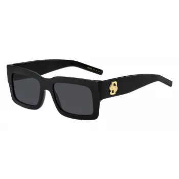 HUGO BOSS BLACK Damskie prostokątne okulary przeciwsłoneczne BOSS1654S807 54/19/140 mm