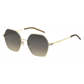 Okulary przeciwsłoneczne HUGO BOSS BLACK dla kobiet BOSS1589SJ5G, kwadratowa oprawka acetatowa, szare soczewki gradientowe 57mm