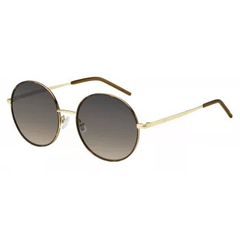 HUGO BOSS BLACK Okulary przeciwsłoneczne damskie BOSS1593S06J Prostokątna oprawka acetatowa Szare soczewki 54mm