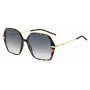 HUGO BOSS BLACK Okulary przeciwsłoneczne damskie BOSS1660S2IK - Prostokątna oprawka acetatowa z szarymi soczewkami