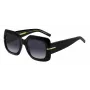 Okulary przeciwsłoneczne HUGO BOSS BLACK dla kobiet BOSS1730S807 - Prostokątna oprawka acetatowa, szare soczewki, 54 mm