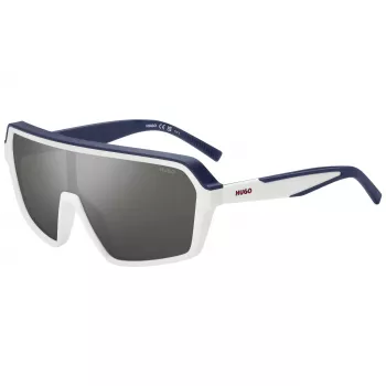 HUGO MAN HG1334GSYO6 Okulary przeciwsłoneczne - czarna oprawka, szare soczewki, prostokąt 99mm