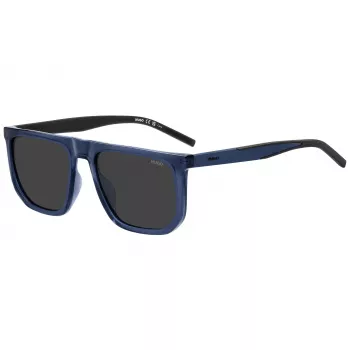 HUGO MAN HG1336GSPJP Okulary przeciwsłoneczne - Czarna oprawka, szare soczewki gradientowe 56/19/145 mm