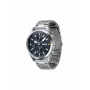 Zegarek męski HUGO 1530163 kwarcowy analogowy 46mm niebieska tarcza brązowy pasek skórzany