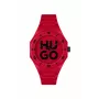 Zegarek męski HUGO Velocity Chronograph Quartz 42mm, koperta ze stali nierdzewnej, czarny pasek silikonowy 1530328
