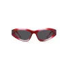 Okulary przeciwsłoneczne HUGO Unisex HG-1282-S-C48 Prostokątna oprawka pełna 52/23/145 mm Czarny/Szary UV400