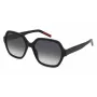 Okulary przeciwsłoneczne HUGO damskie HG1265S807F69 - kwadratowa oprawka acetatowa z szarymi soczewkami gradientowymi