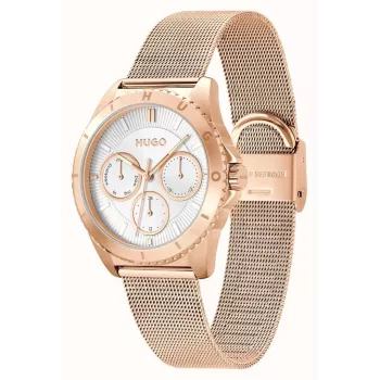 Zegarek damski HUGO 1540161 36mm Stal nierdzewna Mesh Srebrny