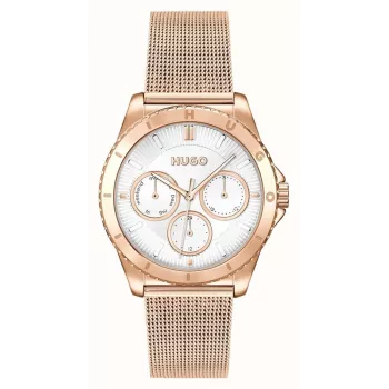 Zegarek damski HUGO 1540161 36mm Stal nierdzewna Mesh Srebrny