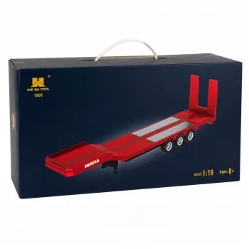 Huina 1:18 Niskopodwoziowa Naczepa do Ciężarówki RC Scania 770S - Czerwona