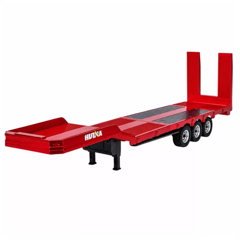 Huina 1:18 Niskopodwoziowa Naczepa do Ciężarówki RC Scania 770S - Czerwona
