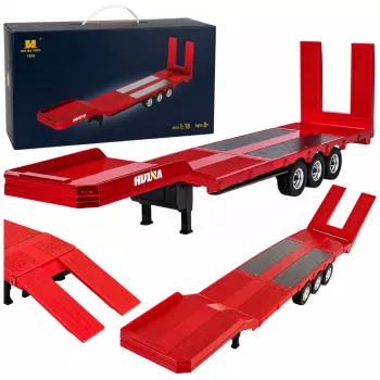 Huina 1:18 Niskopodwoziowa Naczepa do Ciężarówki RC Scania 770S - Czerwona