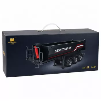 HUINA 32332 RC Metalowa Wywrotka Naczepa 1:18 Skala Czarna